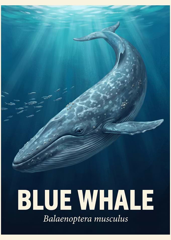 Blue Whale Scientific Poster