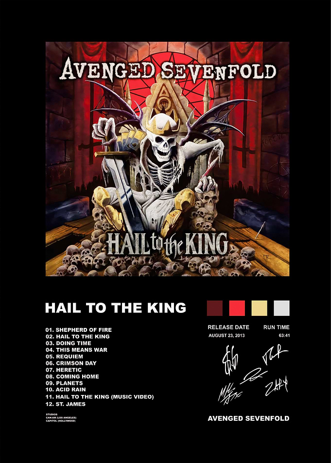 Avenged Sevenfold Hail to the King Poster