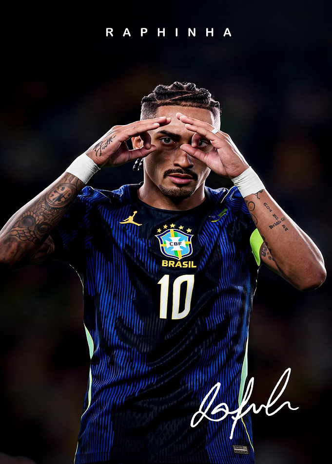 Raphinha National Team Portrait