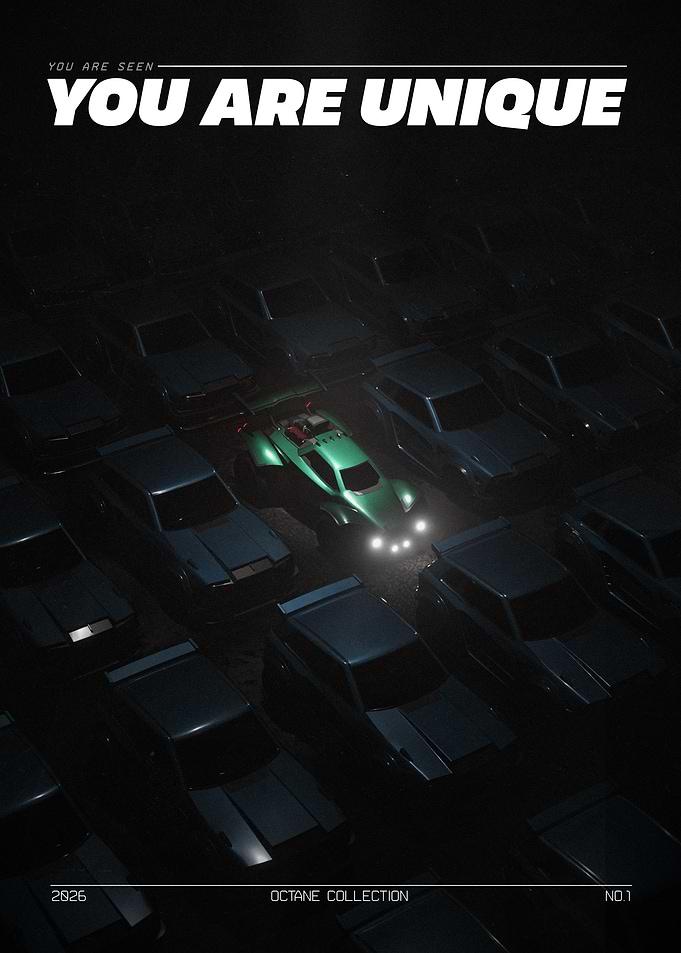 You are UNIQUE | Rocket League Octane Poster