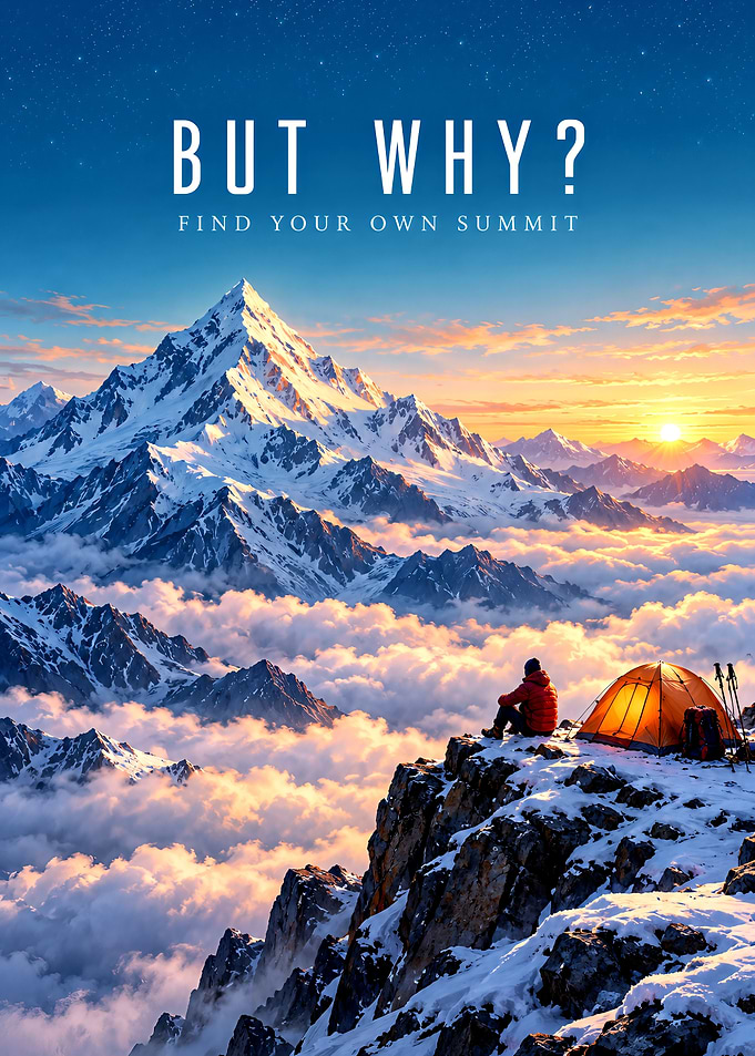 Find Your Own Summit Mountain Poster
