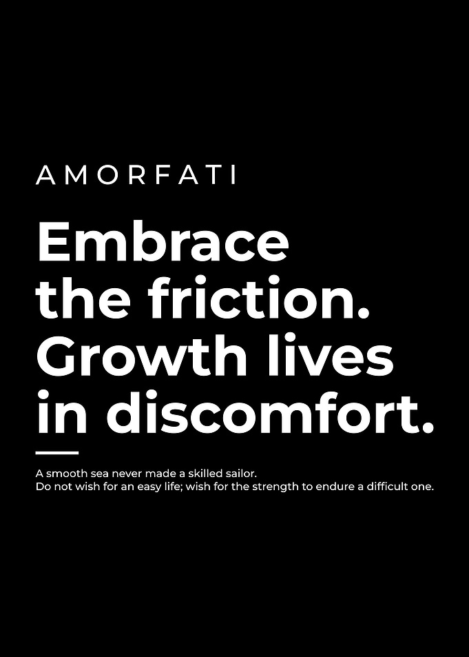 Amor Fati Inspirational Quote Poster