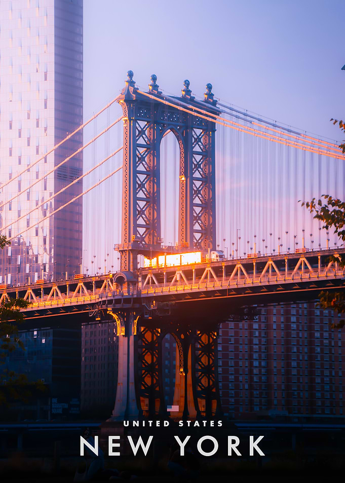 Manhattan Bridge at Sunset