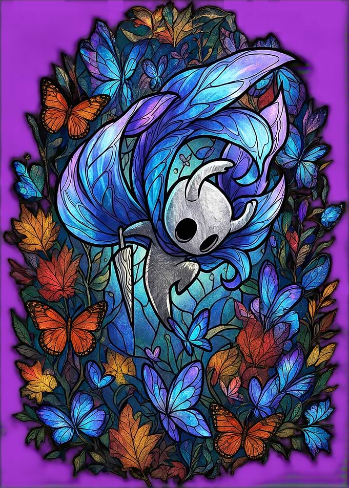 Hollow Knight Stained Glass Art