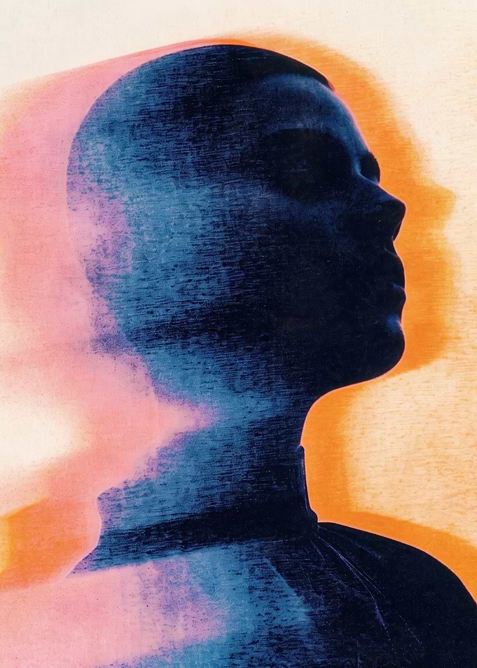 Abstract Double Exposure Portrait