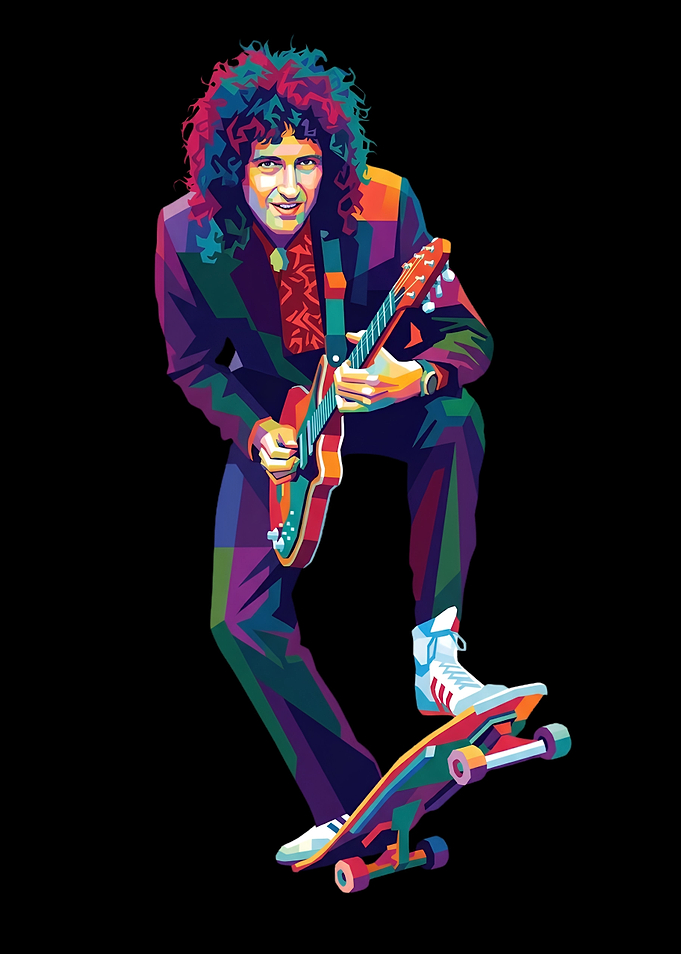 Brian May Pop Art Skater
