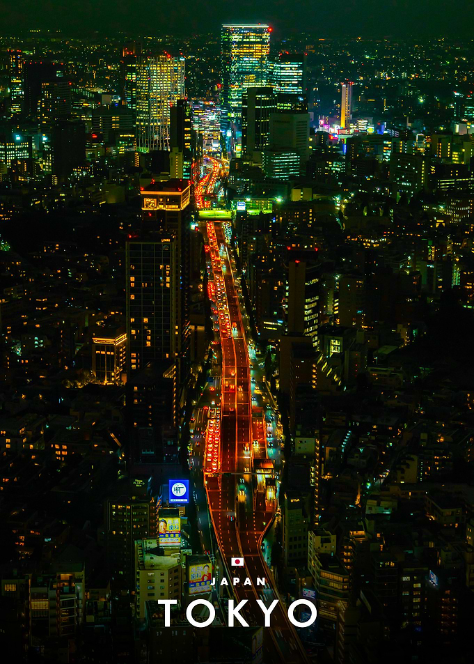 Tokyo Cityscape Night View