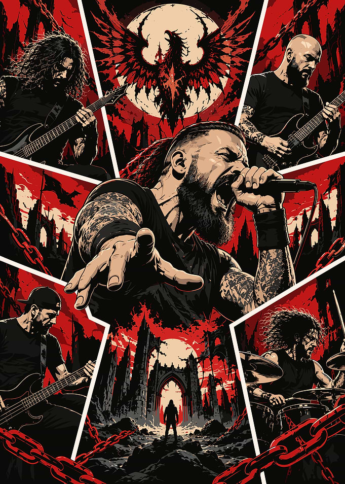 Killswitch Engage Heavy Metal Band Performance Poster