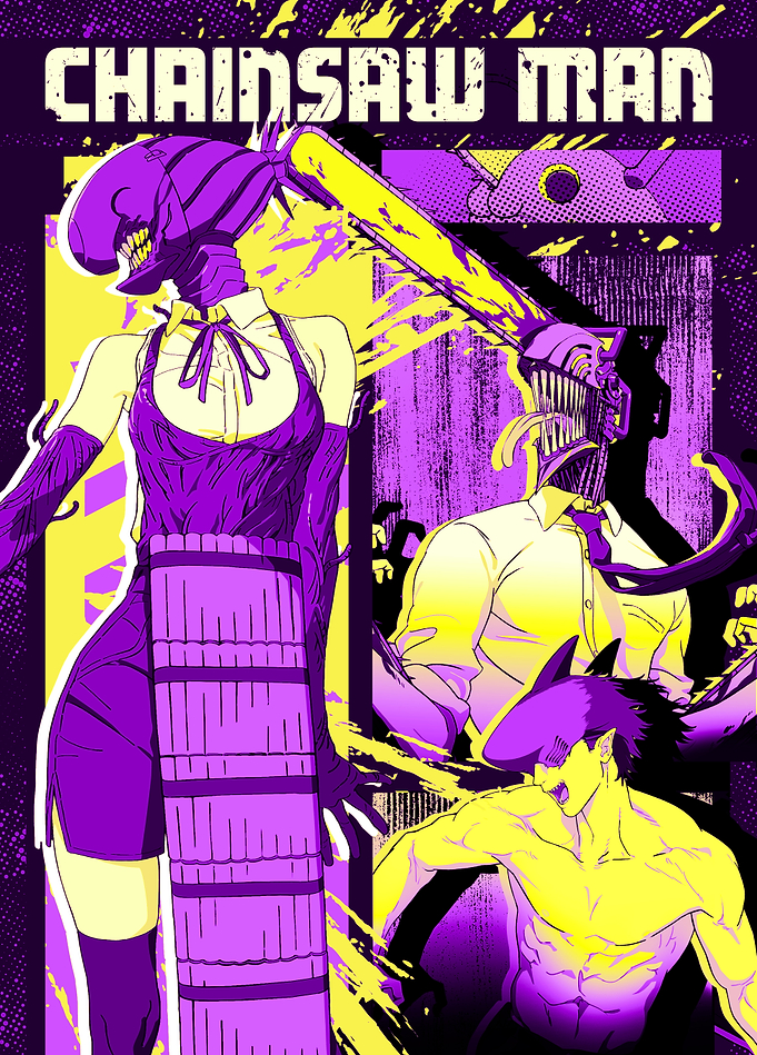 Chainsaw Man: Devilish Pop Art Trio