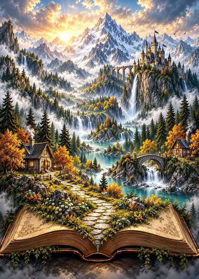 Path to the Enchanted Storybook Kingdom