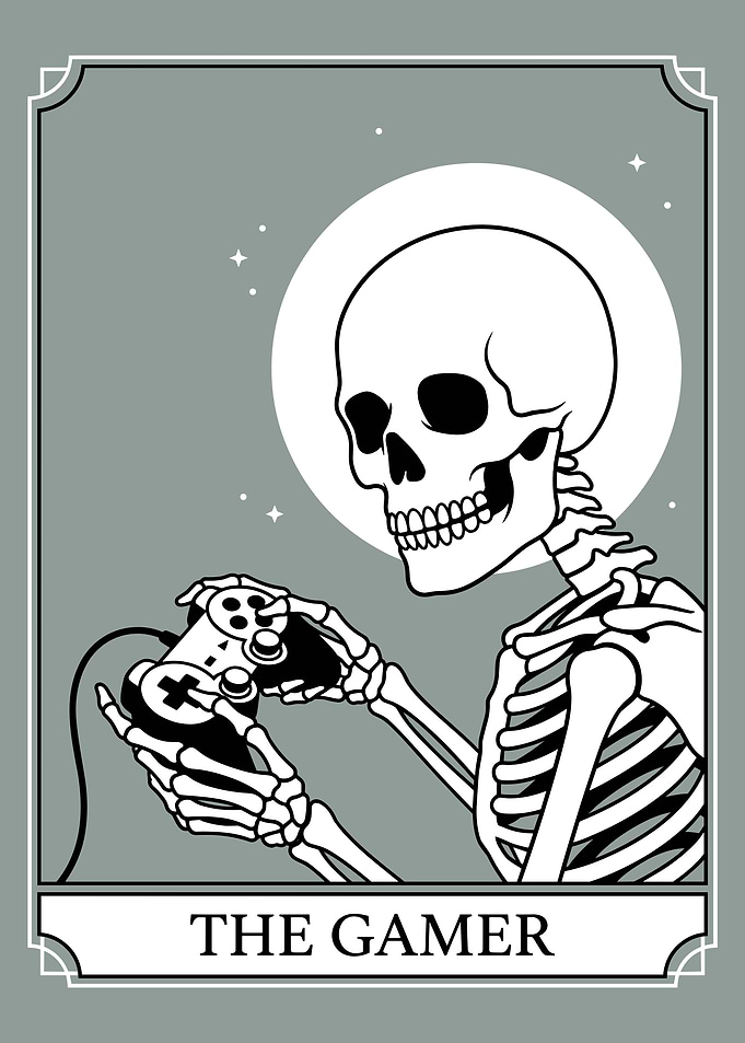 The Gamer Tarot Card Illustration