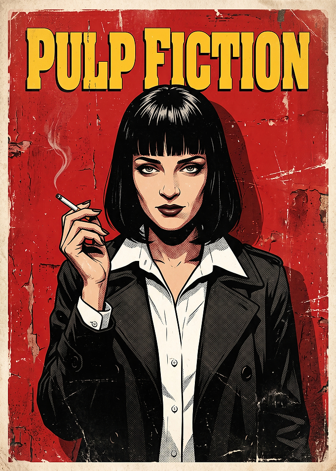 Pulp Fiction Mia Wallace Poster