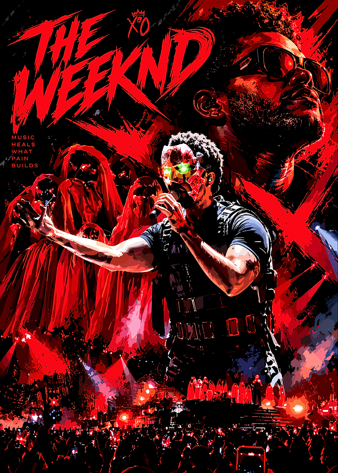 The Weeknd Concert Poster Art