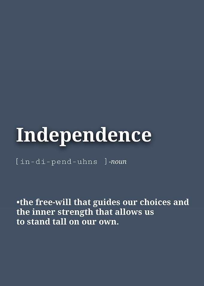 Independence Definition Wall Art