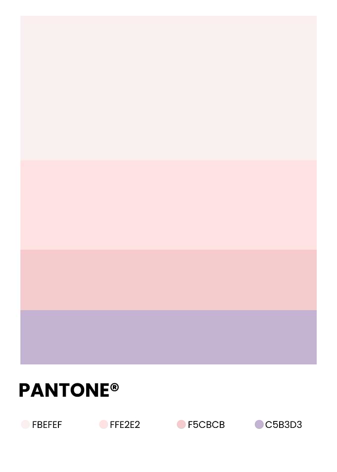 Pantone Color Palette Soft Pastel Tones