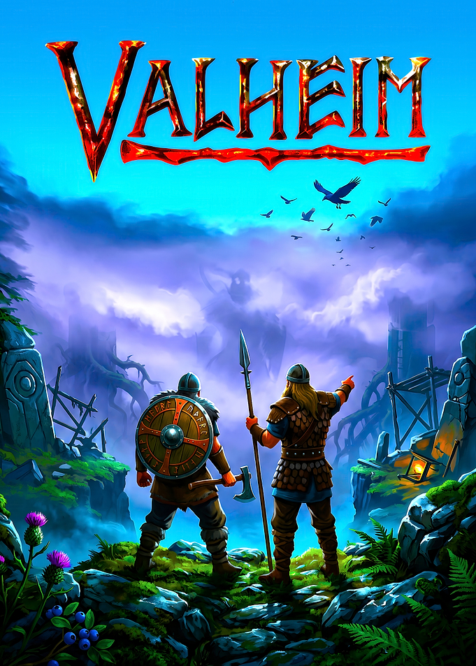 Valheim Viking Adventure Game Poster