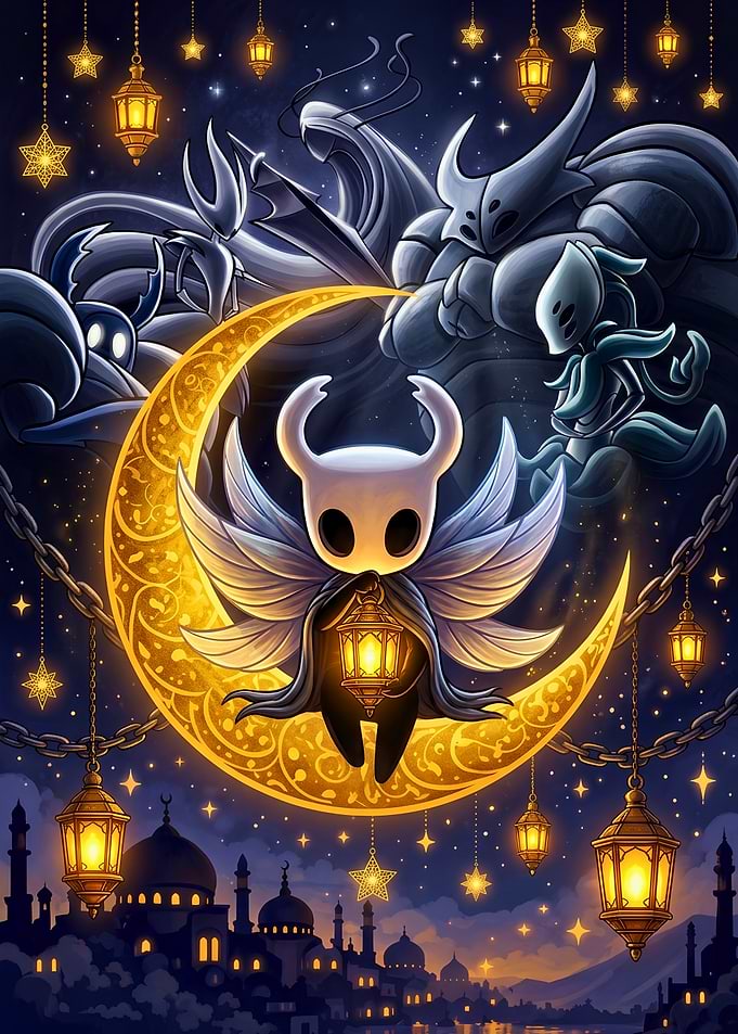 Hollow Knight Moonlit Lantern Illustration