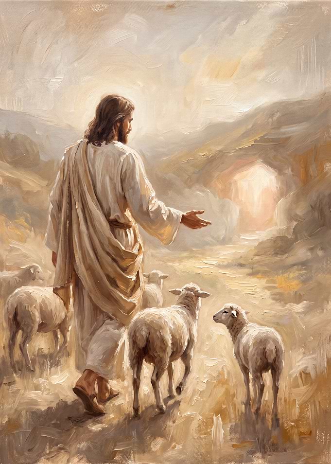 Jesus the Good Shepherd Painting