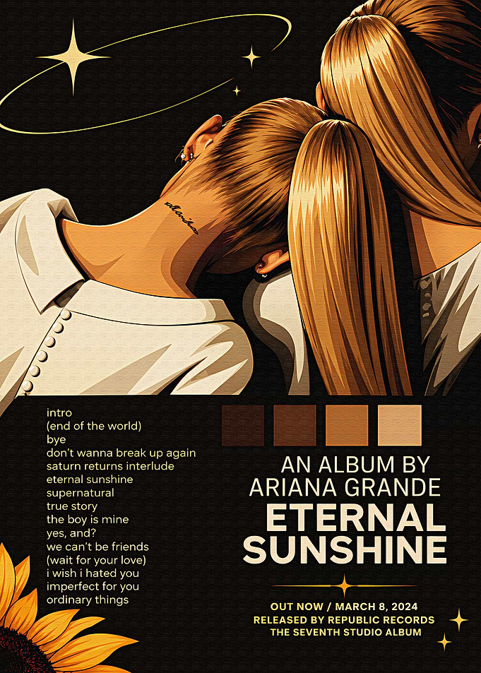 Ariana Grande Eternal Sunshine Album Poster