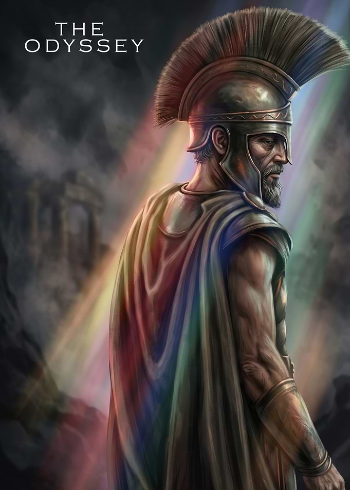 The Odyssey Greek Warrior Portrait