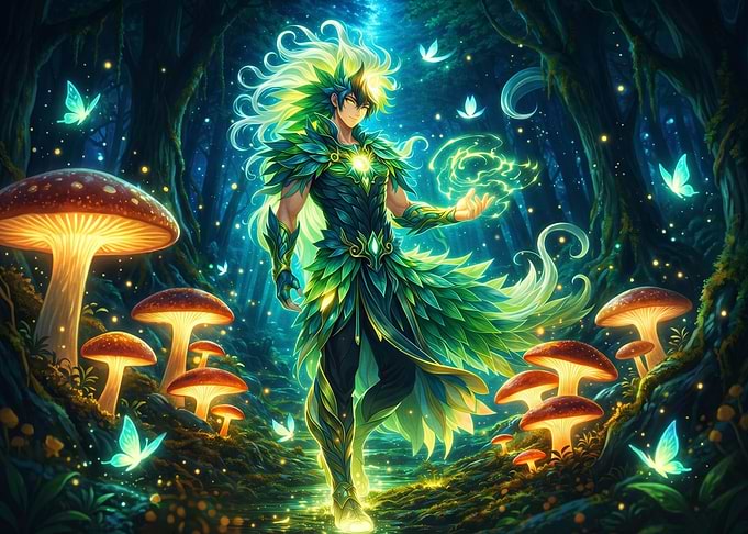 Forest Guardian Spirit in Enchanted Woods