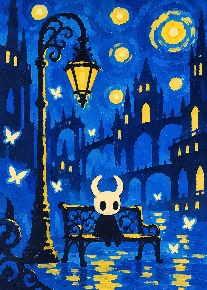 Hollow Knight Starry Night Mashup