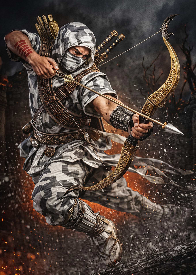 Ninja Archer Action Fantasy Poster