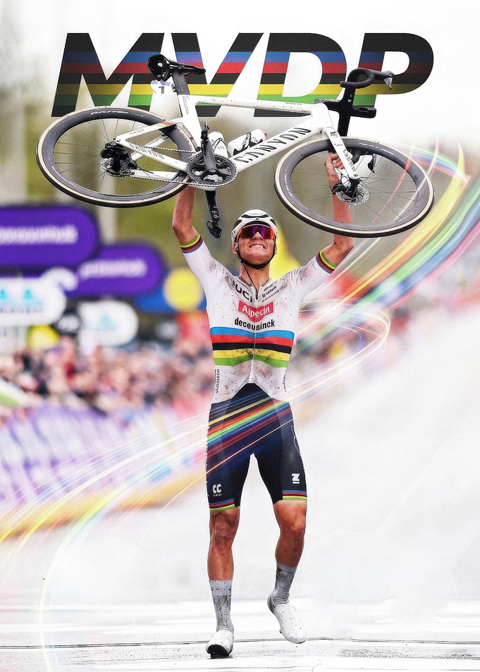 Mathieu van der Poel Victory Celebration