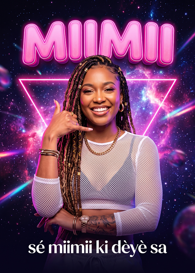 Miimii Neon Space Portrait