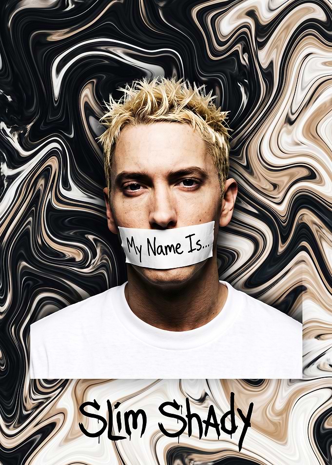Eminem Slim Shady Poster Art