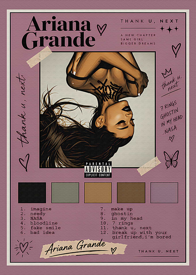 Ariana Grande Thank U Next Poster