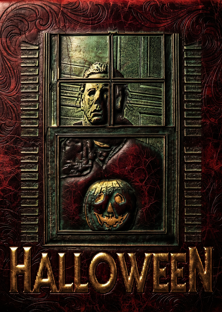 Halloween Michael Myers Embossed Poster