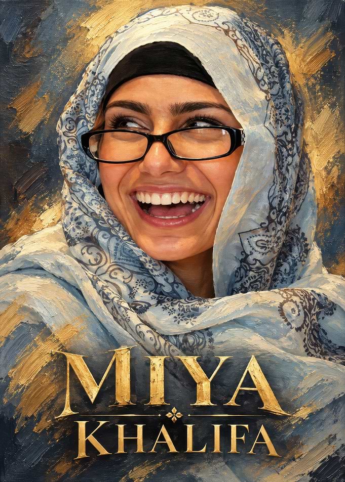 Mia Khalifa Portrait Art Print
