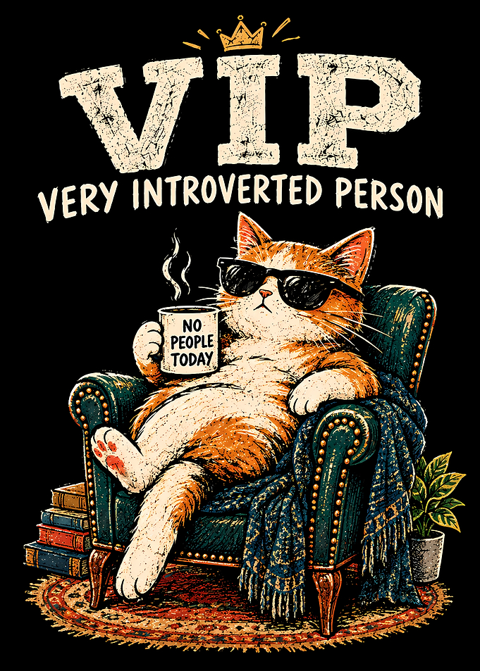 VIP Very Introverted Person Cat