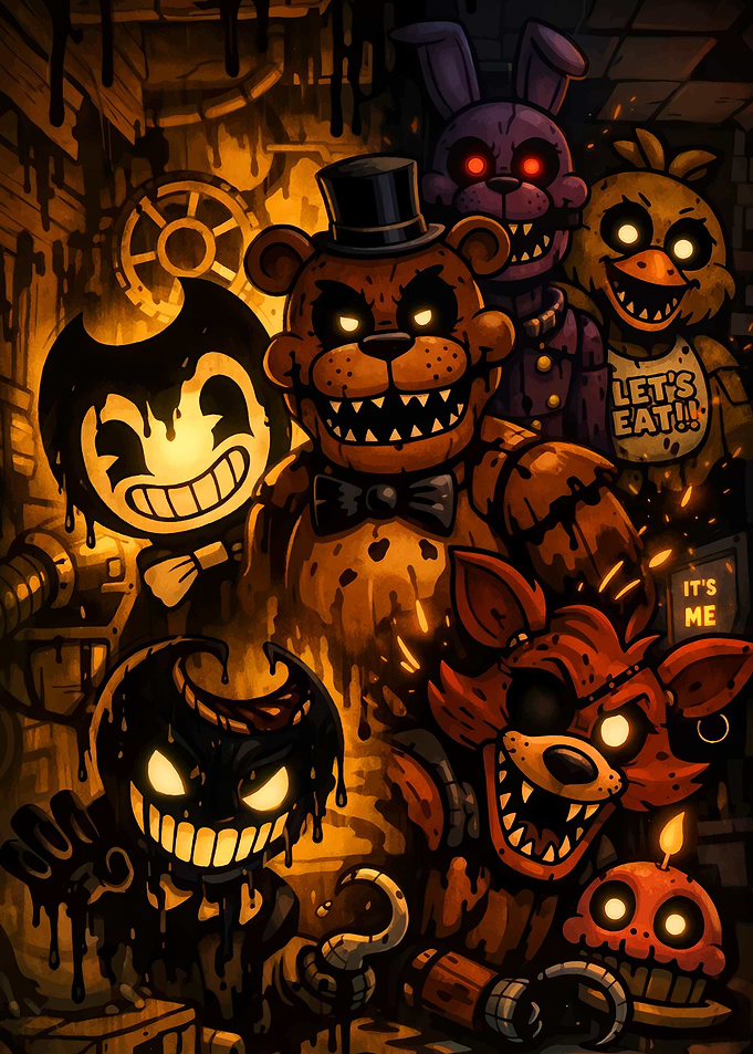 Bendy and Five Nights at Freddy's Crossover