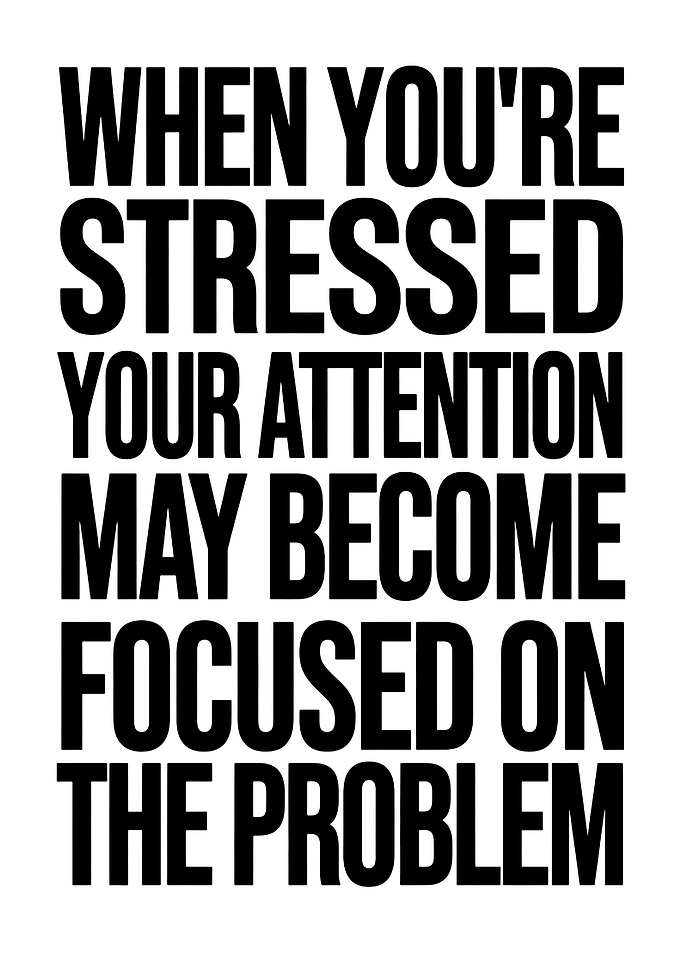 Inspirational Stress Management Quote Poster