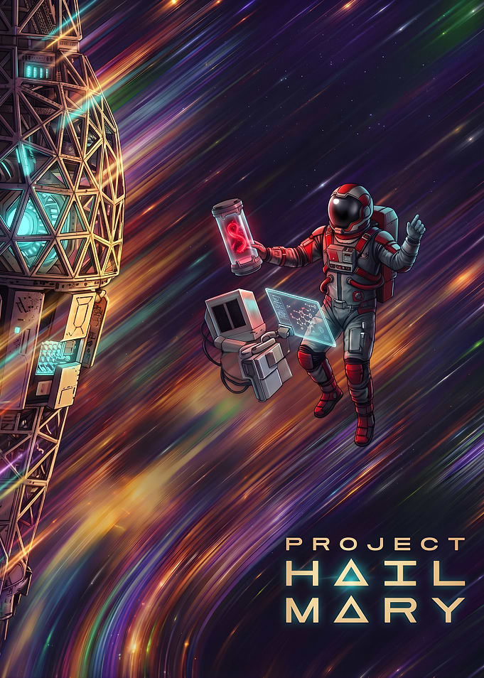 Project Hail Mary Space Poster