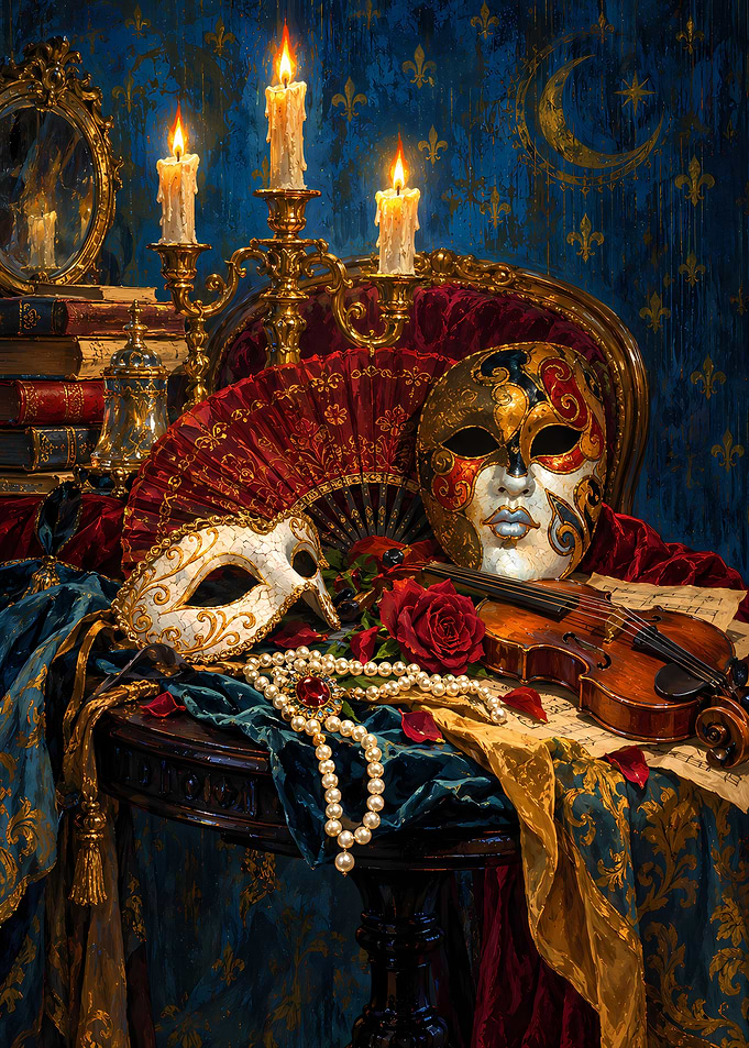 Venetian Masquerade Still Life