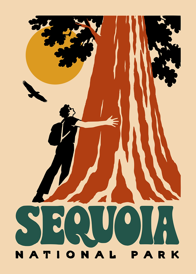 Sequoia National Park Vintage Poster