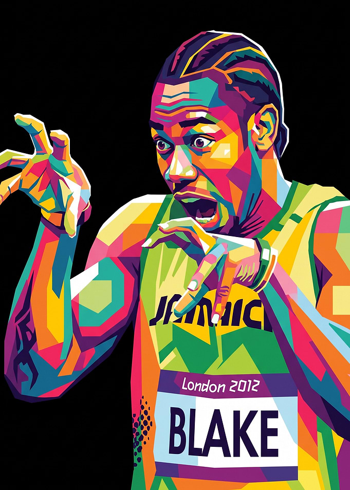 Yohan Blake Pop Art Portrait