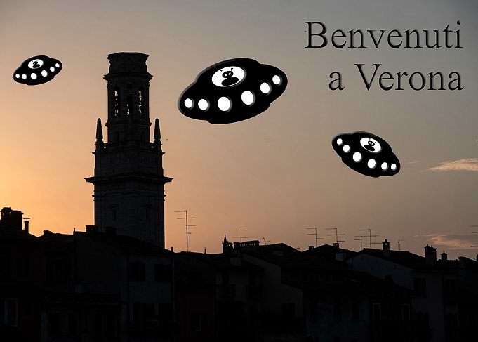 UFO Over Verona Italy