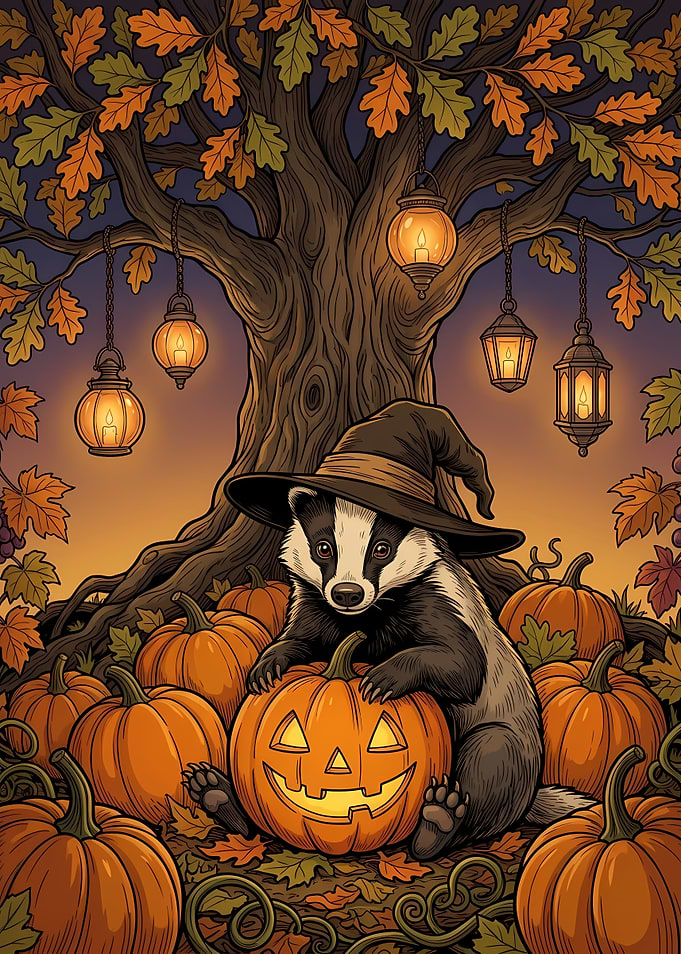 Badger Cute Halloween Decor