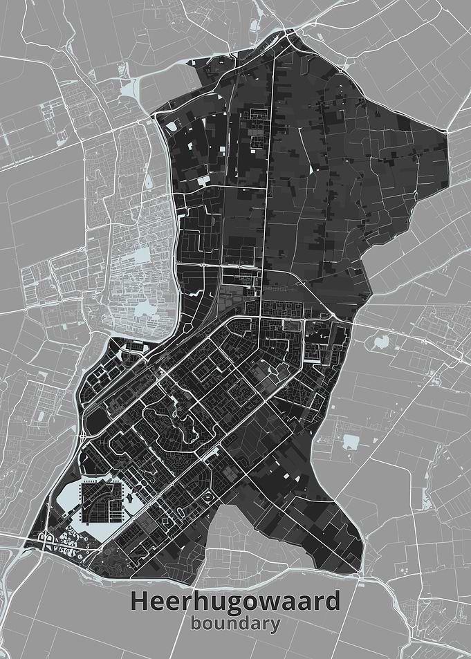 Heerhugowaard City Boundary Map