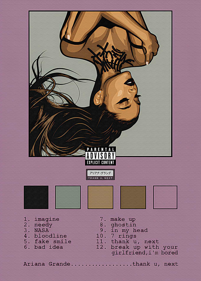 Ariana Grande Thank U Next Poster
