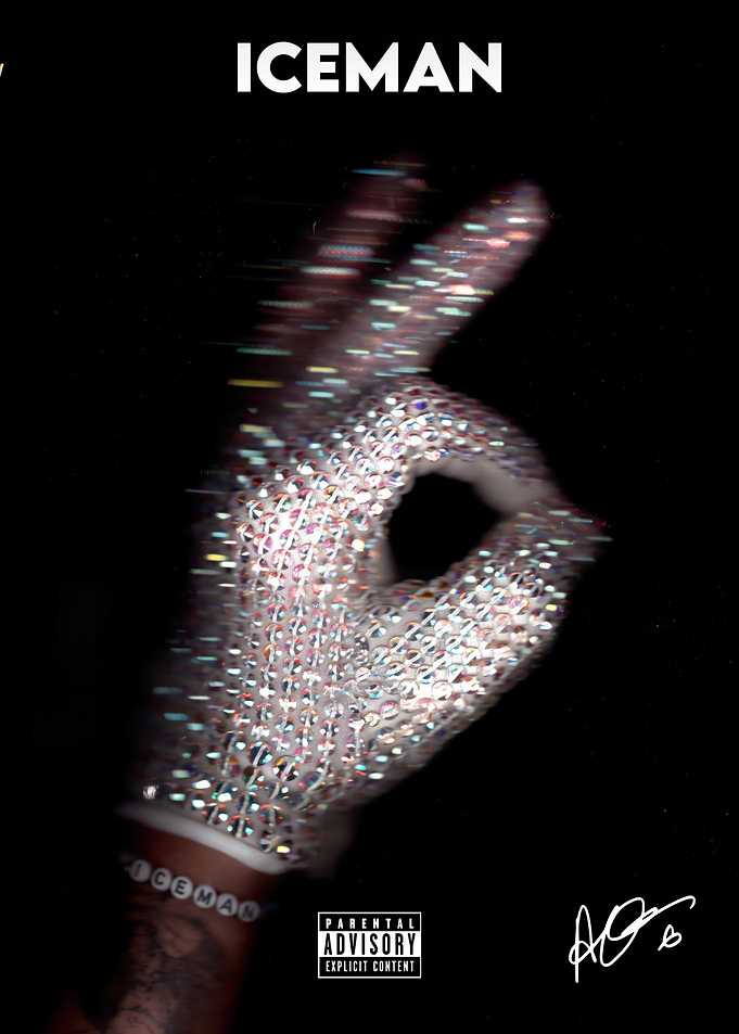 Iceman Rhinestone Glove Music Poster