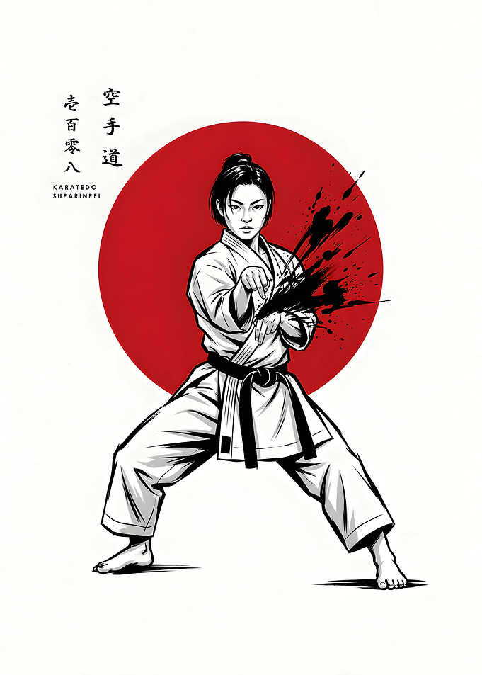 Karate Girl Suparinpei Kata Martial Arts