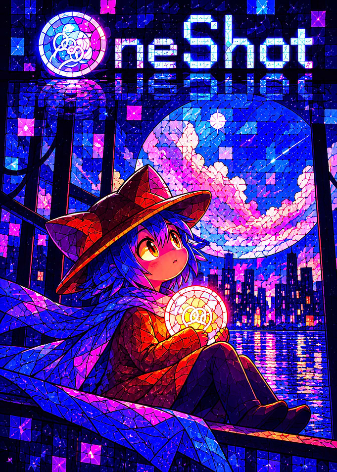OneShot Niko Stained Glass Art