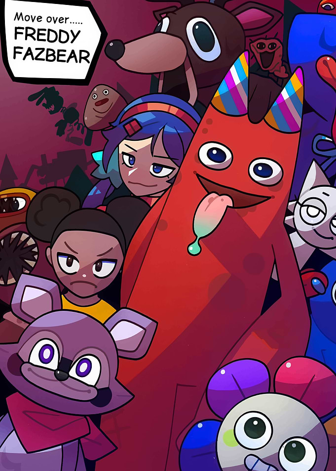 Indie Horror Game Mascot Mashup