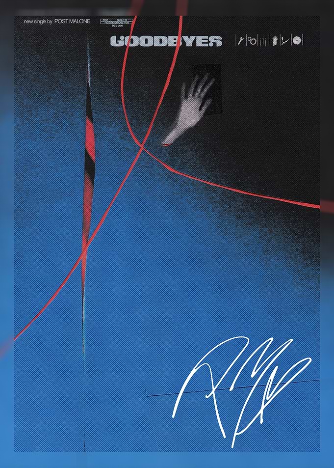 Post Malone Goodbyes Single Poster
