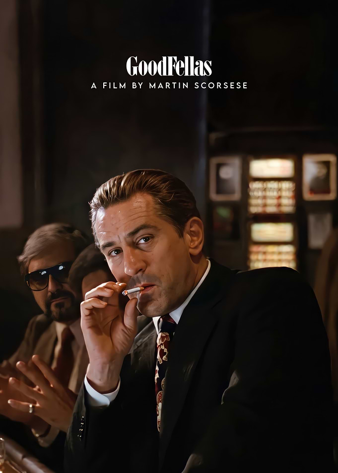 Goodfellas Movie Poster Featuring Robert De Niro